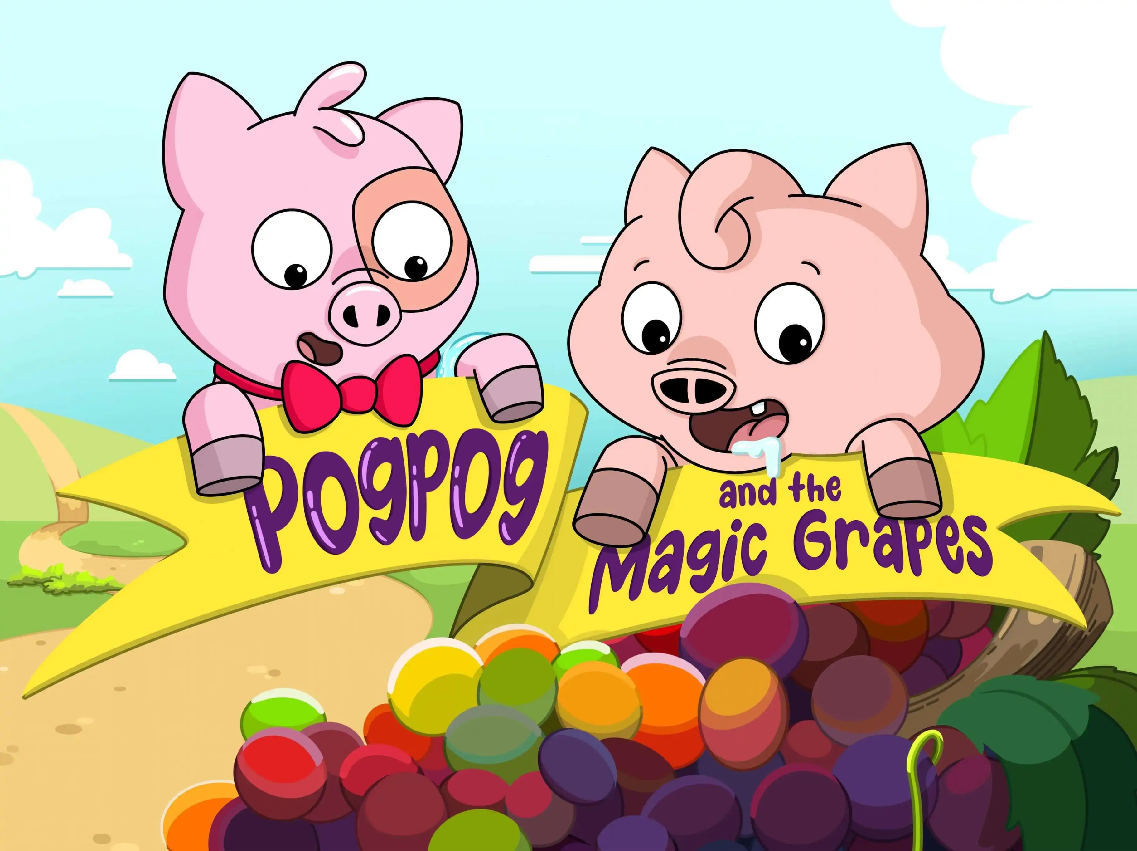 Book cover: Pogpog and the Magic Grapes — a children's picture book