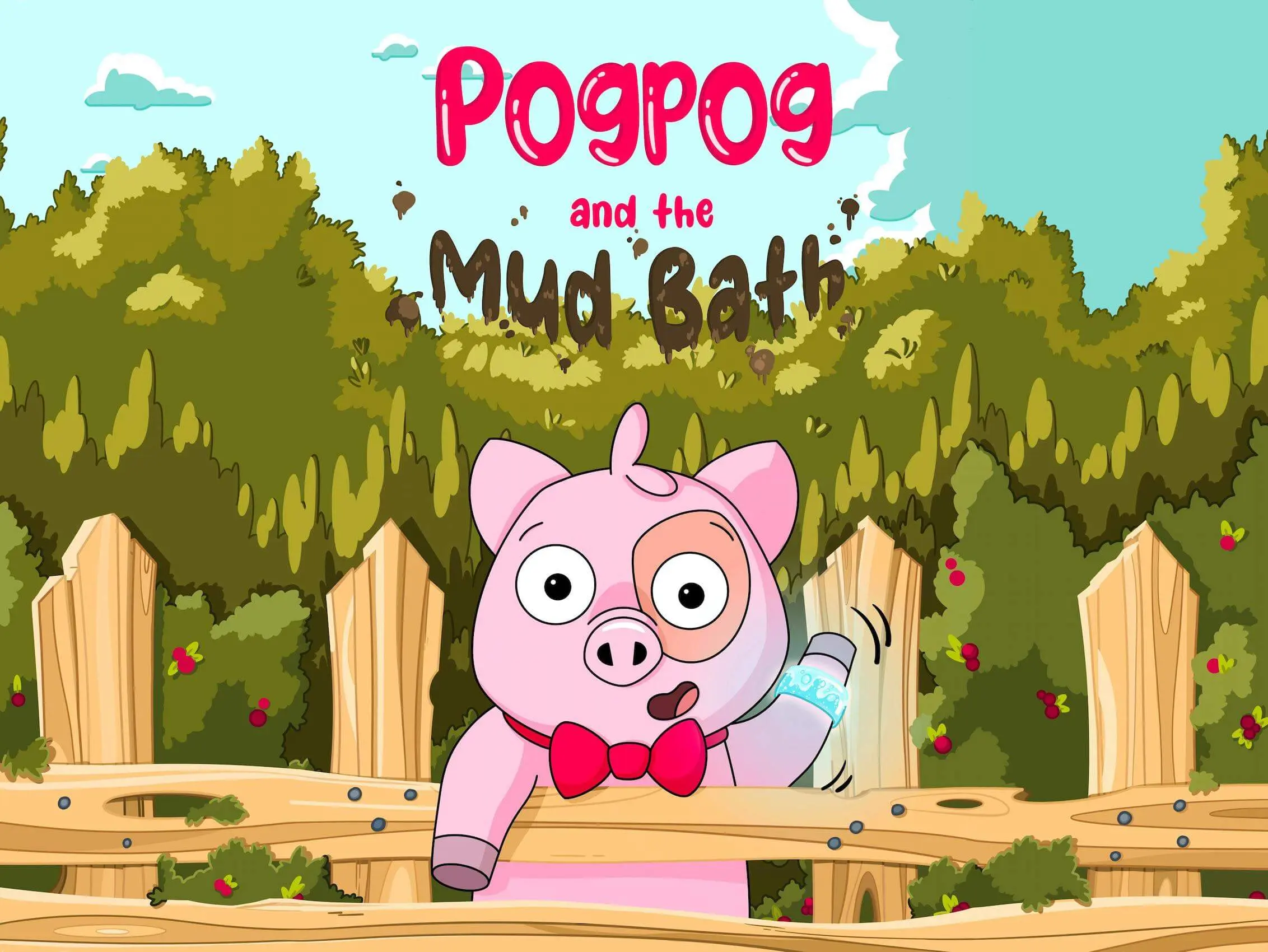 Book cover: Pogpog and the Mud Bath — a children's picture book